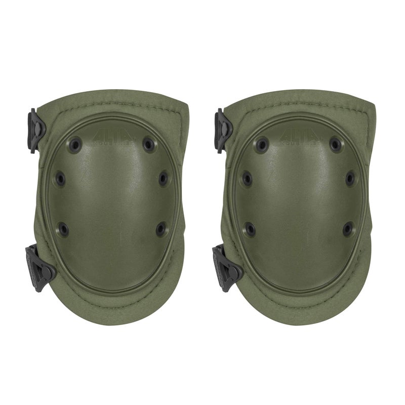 ALTA 50453.09 AltaFLEX Gel Insert Heavy Duty Knee Protector Pad, Olive Green Cordura Nylon Fabric, AltaLOK Fastening, Flexible Cap, Long, Olive Green - Image 3
